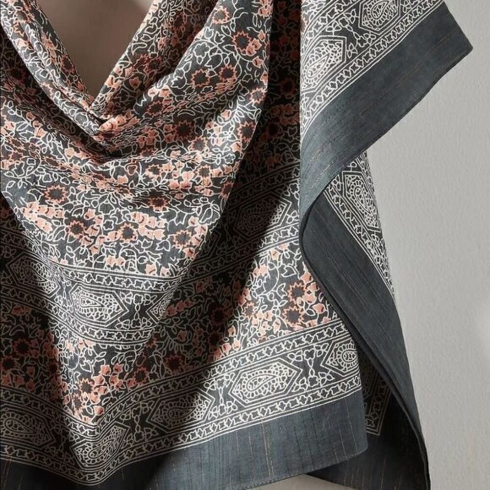ANTHROPOLOGIE NWT Alix Kierchief Cotton Scarf